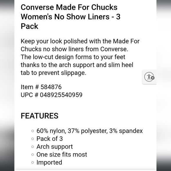 Converse 3-PK Logo Chevron Star Liners- White - Picture 5 of 8